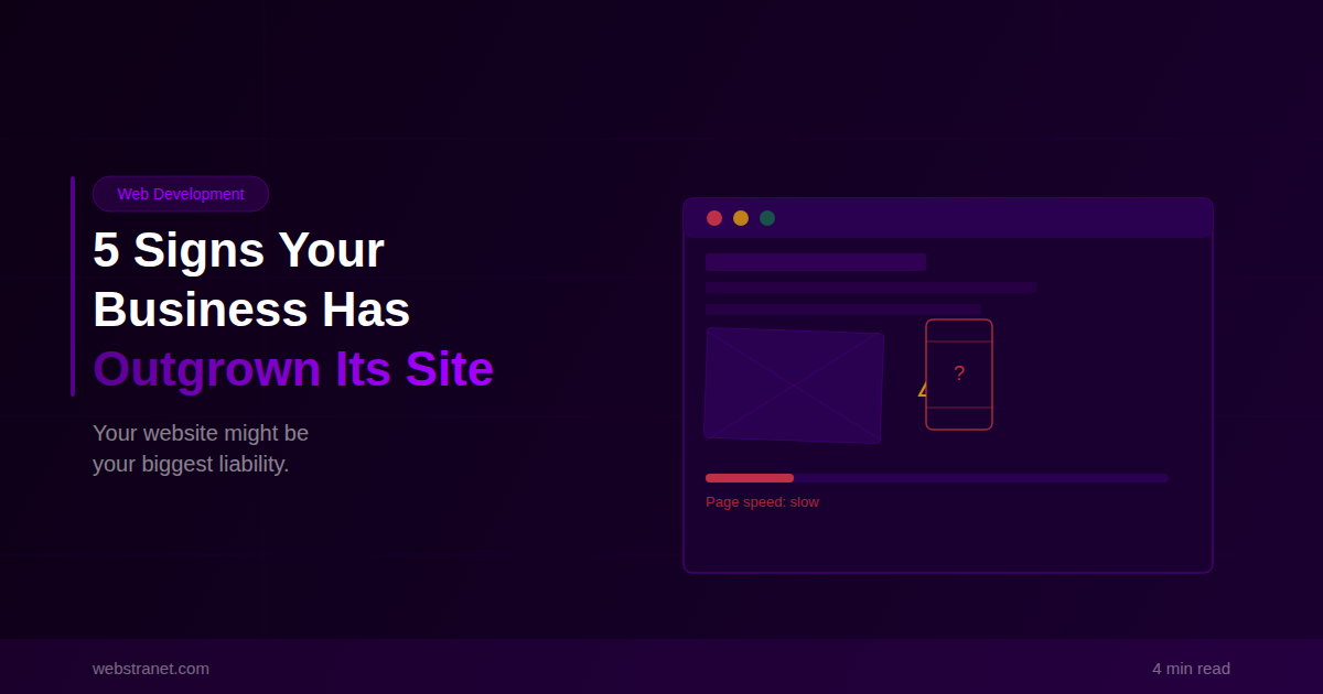 Illustration of an outdated website being redesigned into a modern responsive site